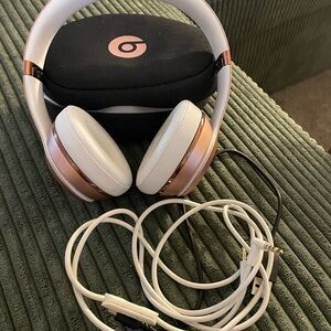 Beats by Dre Over-Ear Headphones - White and Rose Gold